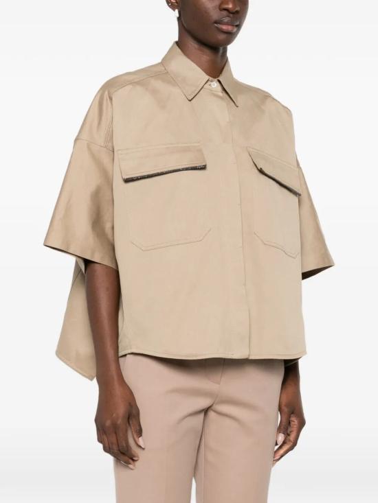 26SS 브루넬로 쿠치넬리 셔츠 ML597EM906 C631 YELLOW ORANGE - BRUNELLO CUCINELLI