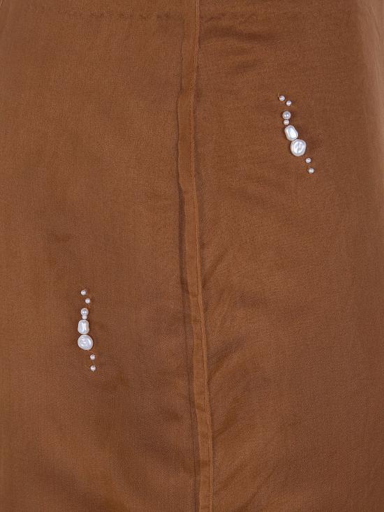 26SS 로에 미디 스커트 41832170 259473 BROWN - ROHE