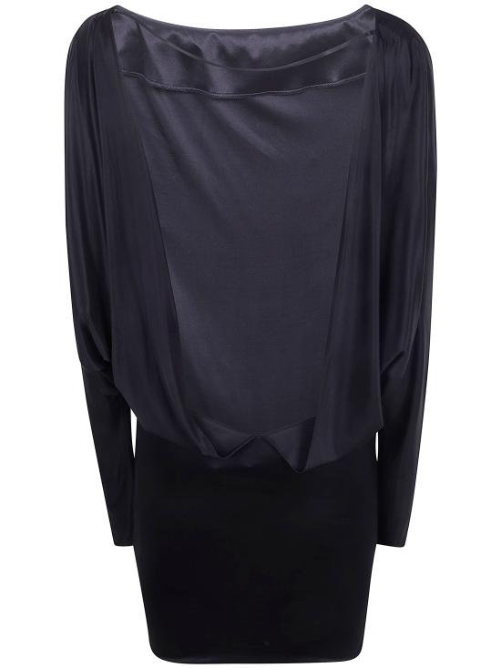 26SS 디스퀘어드2 미디 원피스 S75CV0984D20110 900 BLACK - DSQUARED2