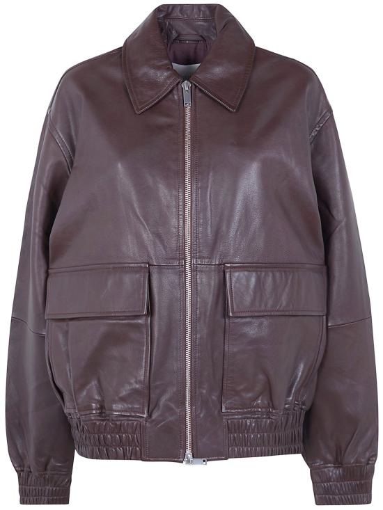 26SS 스튜디오 니콜슨 가죽 자켓 PISTONSNM1115098 BROWN