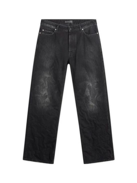 25FW 발렌시아가 스트레이트 팬츠 850063TTW67 1037 BLACKFDOUT