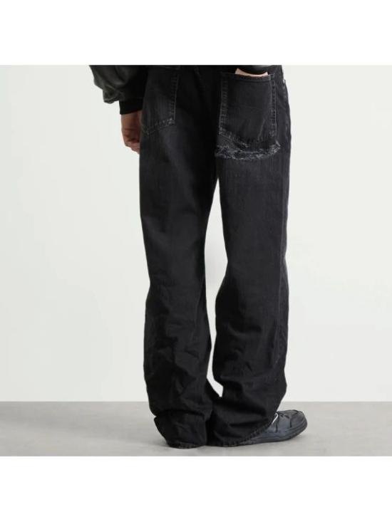 25FW 발렌시아가 스트레이트 팬츠 850063TTW67 1037 BLACKFDOUT - BALENCIAGA