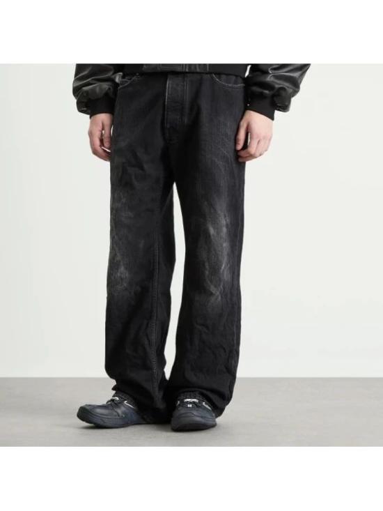 25FW 발렌시아가 스트레이트 팬츠 850063TTW67 1037 BLACKFDOUT - BALENCIAGA