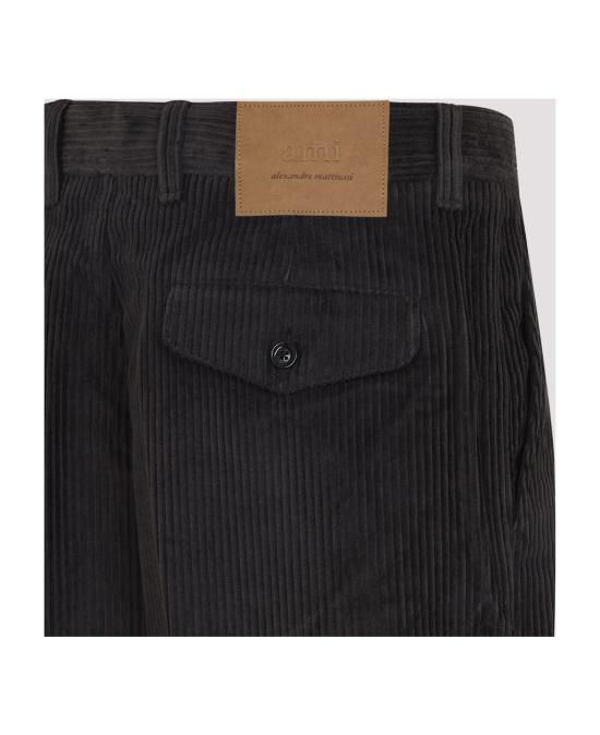 25FW 아미 스트레이트 팬츠 H25HTR121C00131 020 ANTHRACITE - AMI