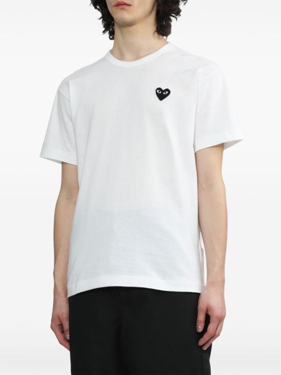 25FW 꼼데가르송 반팔 티셔츠 AXT064051 WHITE - COMME DES GARCONS