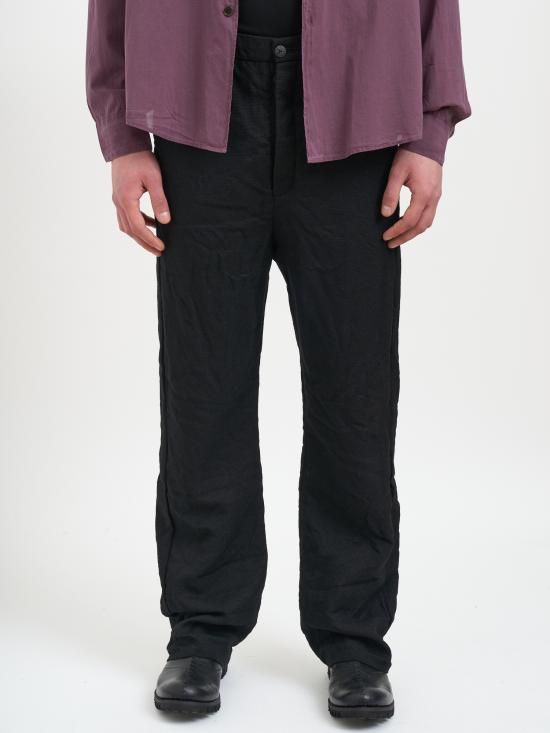 25FW 포에메 보헤미안 스트레이트 팬츠 MPT44T50799 BLACK - POEME BOHEMIEN