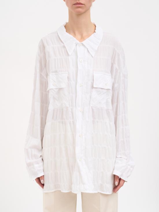 26SS 더 레이티스트 셔츠 NTLW04010T0163ABTPT0001 WHITE
