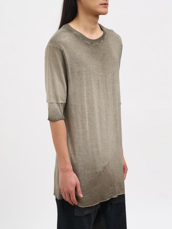 26SS 톰크롬 반팔 티셔츠 NMTS940COLDOLIVE GREEN - THOM KROM