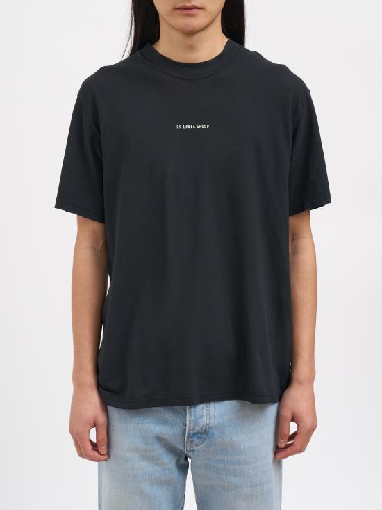 26SS 44레이블 반팔 티셔츠 NB0030653FA725P750 BLACK