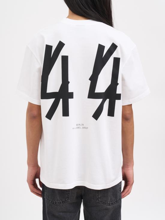 26SS 44레이블 반팔 티셔츠 NB0030556FA706P732 WHITE - 44 LABEL