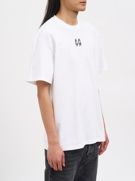 26SS 44레이블 반팔 티셔츠 NB0030556FA706P732 WHITE - 44 LABEL