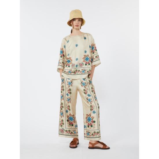 26SS 위켄드막스마라 스트레이트 팬츠 2615131032600001 VANILLA - WEEKEND MAX MARA