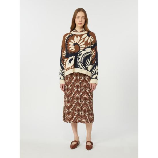 26SS 위켄드막스마라 스웨터 2615361171600001 TOBACCO - WEEKEND MAX MARA