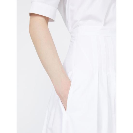 26SS 막스마라 스튜디오 롱 스커트 2616101052600001 WHITE - MAX MARA STUDIO