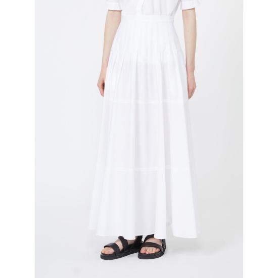 26SS 막스마라 스튜디오 롱 스커트 2616101052600001 WHITE