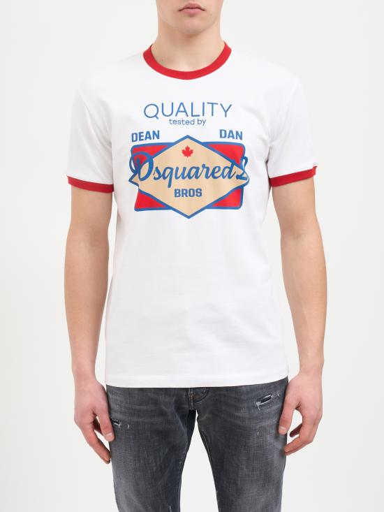 26SS 디스퀘어드2 반팔 티셔츠 NS71GD1658D20033964 WHITE