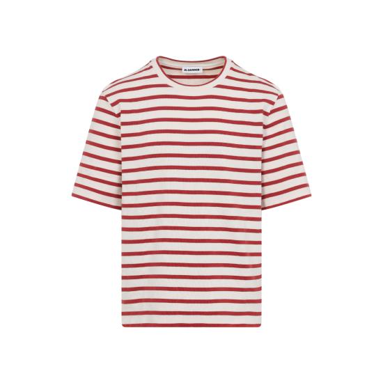 26SS 질샌더 반팔 티셔츠 J47GC0109 J46497 649 SALTY RED - JIL SANDER