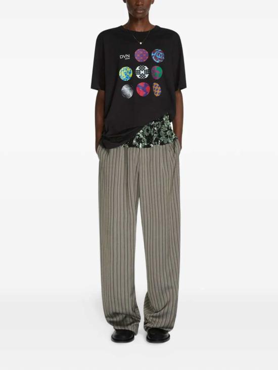 26SS 드리스 반 노튼 반팔 티셔츠 2610211093600 BLACK 900 - DRIES VAN NOTEN