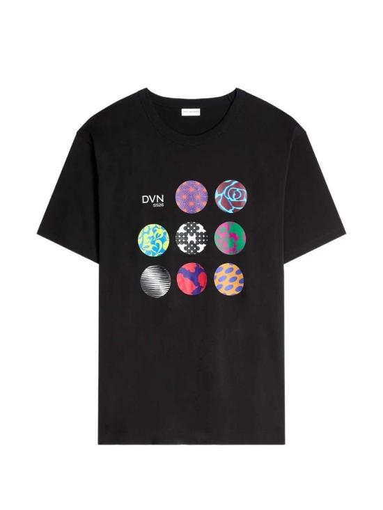 26SS 드리스 반 노튼 반팔 티셔츠 2610211093600 BLACK 900