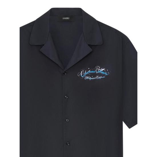 26SS 아미리 반팔 셔츠 AMTOSH1138 BLACK BLUE - AMIRI