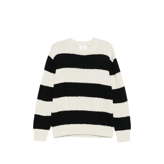 26SS 세븐 게이지 스웨터 PUL0130 111 GREY BLACK