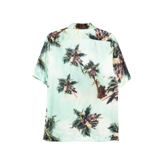 26SS 마짜렐리 반팔 셔츠 47137 SETA SS HAWAI GREEN GREEN - MAZZARELLI