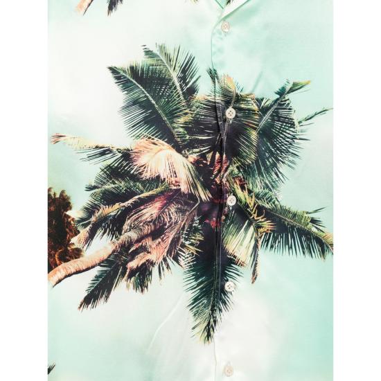 26SS 마짜렐리 반팔 셔츠 47137 SETA SS HAWAI GREEN GREEN - MAZZARELLI