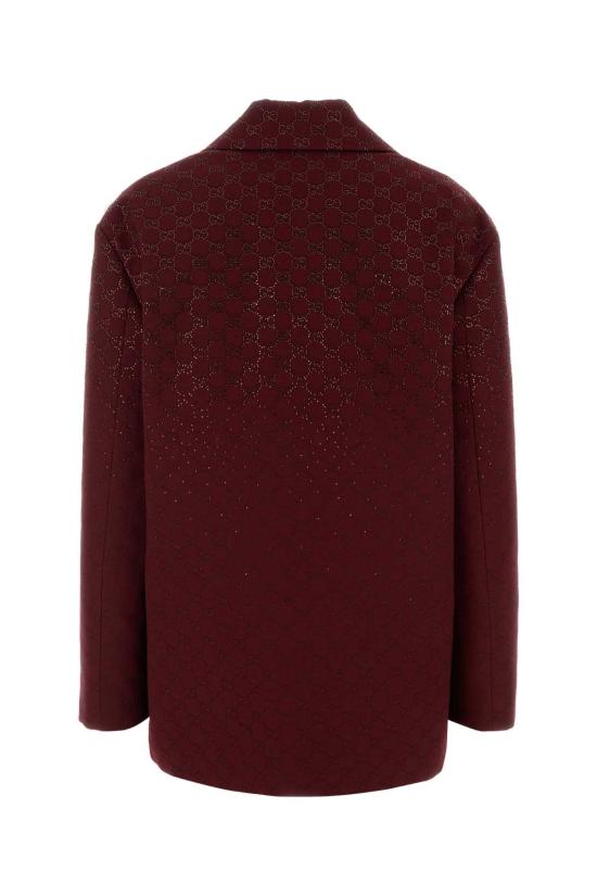 26SS 구찌 수트 자켓 853047ZKU09 6207 Burgundy - GUCCI