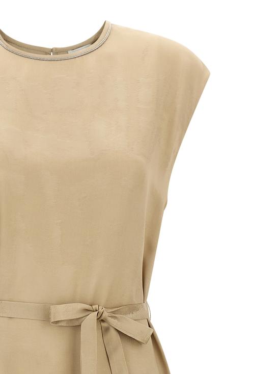 26SS 페세리코 미디 원피스 E02498A03704142 Beige - PESERICO