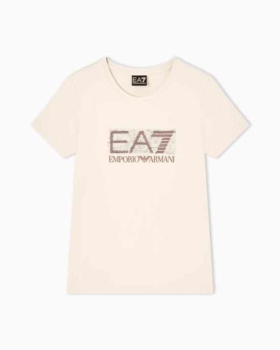 26SS 엠포리오 아르마니 반팔 티셔츠 7W001093 AF10373 U1088 Beige