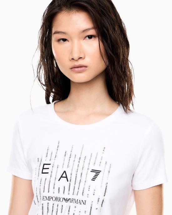 26SS 엠포리오 아르마니 반팔 티셔츠 7W001097 AF10373 U0002 White - EMPORIO ARMANI