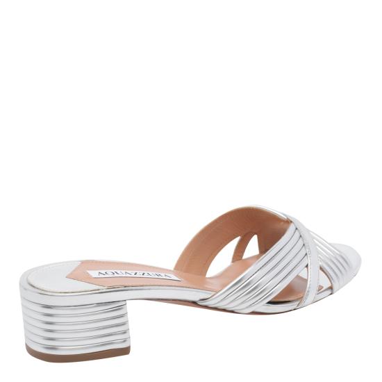 26SS 아쿠아주라 샌들 SUDMIDS3 LAMCCC Silver - AQUAZZURA