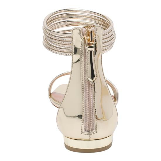 26SS 아쿠아주라 샌들 SWYFLAS0 SSYSOG Golden - AQUAZZURA