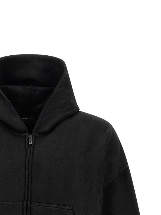 26SS 발렌시아가 긴팔 티셔츠 858145TTVV11000 Black - BALENCIAGA