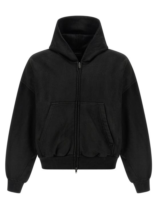 26SS 발렌시아가 긴팔 티셔츠 858145TTVV11000 Black