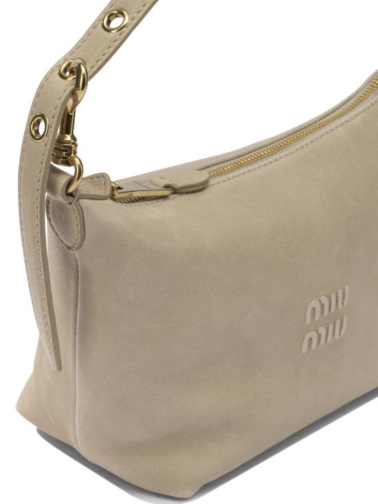 26FW 미우미우 스무스 그레인 피니쉬 레더 크로셰 파우치 5NE841AEFXF0065 Brown - MIU MIU