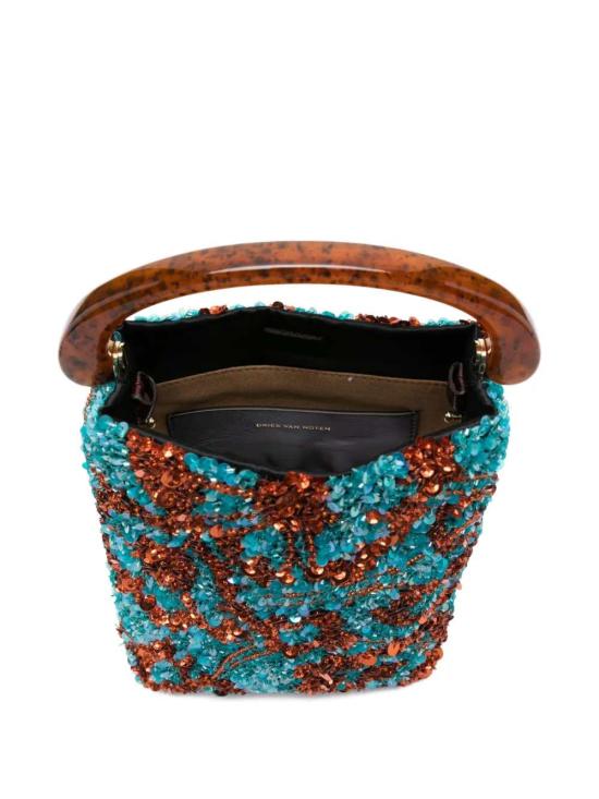 26SS 드리스 반 노튼 토트백 2610115220859 TURQUOISE 503 - DRIES VAN NOTEN