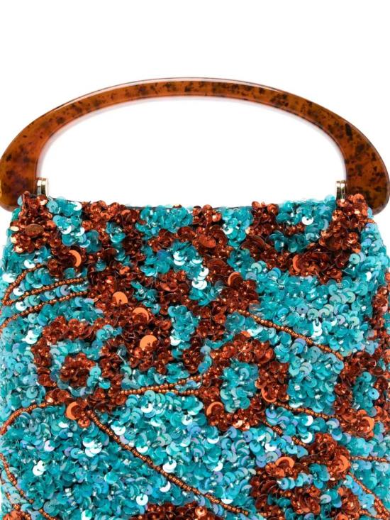 26SS 드리스 반 노튼 토트백 2610115220859 TURQUOISE 503 - DRIES VAN NOTEN