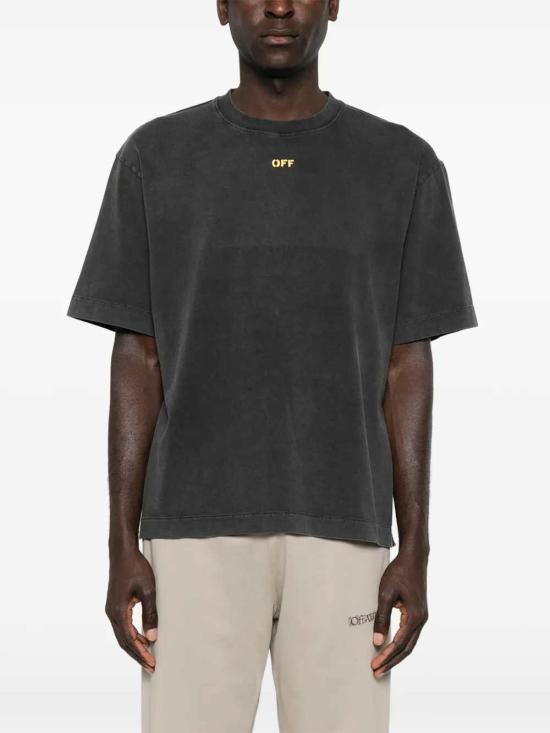 26SS 오프화이트 반팔 티셔츠 OMAA120S26JER00B0001 BLACK - OFF WHITE