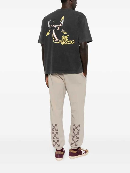 26SS 오프화이트 반팔 티셔츠 OMAA120S26JER00B0001 BLACK - OFF WHITE