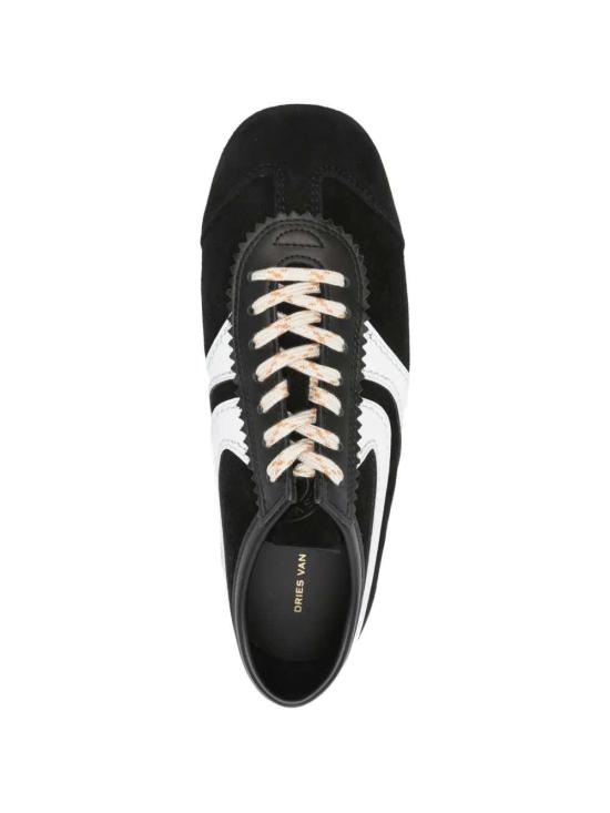 26SS 드리스 반 노튼 스웨이드 스니커즈 2610117220126 BLACK WHITE 998 - DRIES VAN NOTEN