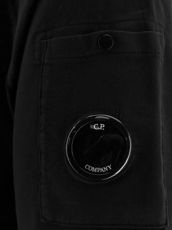 26SS 씨피 컴퍼니 라이트 플리스 숏슬리브 스웨트셔츠 20CMSS034A 002246G999 Black - C.P. COMPANY