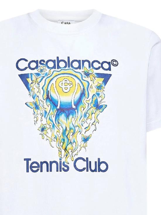 26SS 카사블랑카 반팔 티셔츠 MSP26JTS00101 TENNIS CLUB ICON - CASABLANCA
