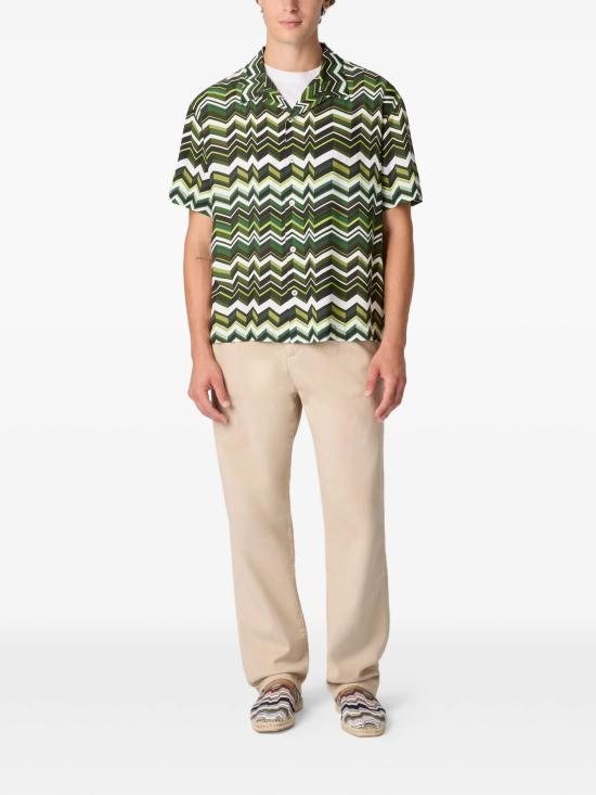 26SS 미소니 긴팔 셔츠 BS26SJ01BW00ZV S6165 GREEN TONES - MISSONI