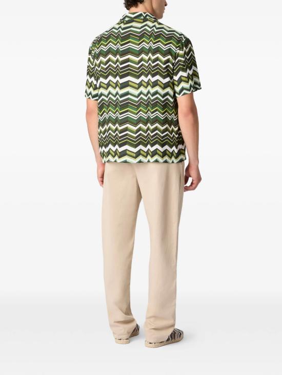 26SS 미소니 긴팔 셔츠 BS26SJ01BW00ZV S6165 GREEN TONES - MISSONI