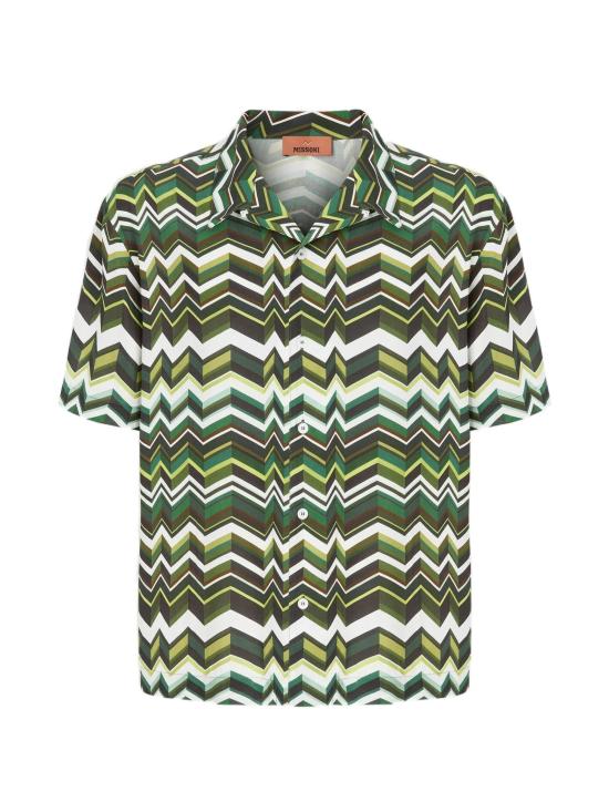 26SS 미소니 긴팔 셔츠 BS26SJ01BW00ZV S6165 GREEN TONES