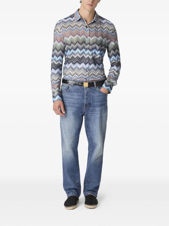 26SS 미소니 긴팔 셔츠 US26SJ02BR014T S91RM MULTI - MISSONI