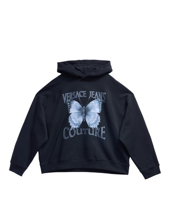 25FW 베르사체 후드 티셔츠 79GAIP07 CF01P 899 NERO