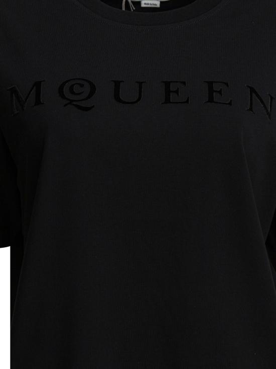 26SS 알렉산더 맥퀸 반팔 티셔츠 858325QLAE61000 Black - ALEXANDER MCQUEEN