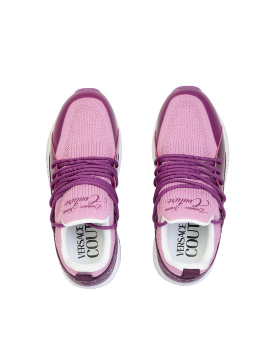 25FW 베르사체 Dynamic 다이나믹 로고 스니커즈 79VA3SA8 ZSC96 459 dusty rose ROSA - VERSACE